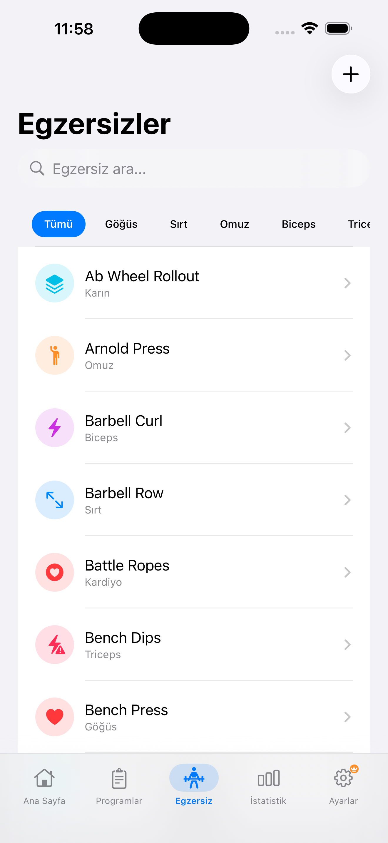 iyizen Antrenman Ekranı